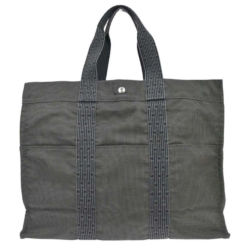 Hermes Fourre Tout Toile Gray Polyamide Tote Bag Bag